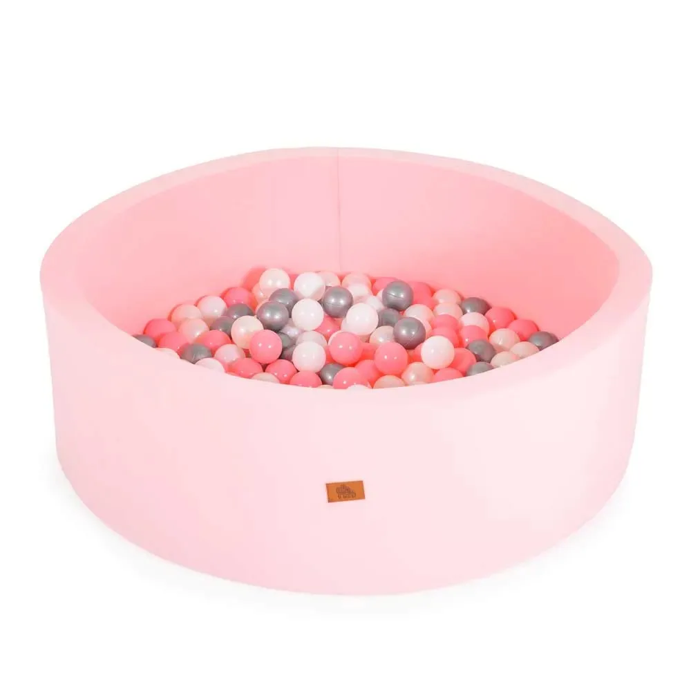 Tarc moale de joaca 80 cm diametru cu 200 mingi Moni Roz