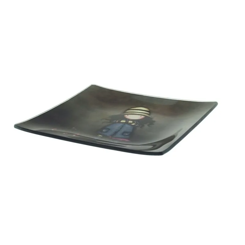 Tava mica din sticla Gorjuss Toadstools