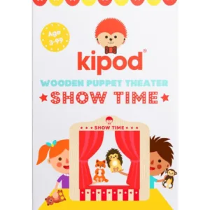 Teatru de papusi din lemn pentru masa