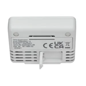 Termometru digital de camera cu suport magnetic alb TFA