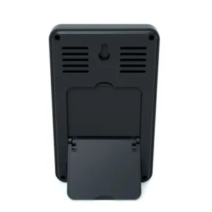Termometru si higrometru digital AirBi Frame de camera ceas cu alarma si suport expandabil negru BI1050