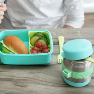 Termos cu lingurita Melii blue 300 ml