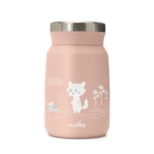Termos din otel inoxidabil Nuvita English Rose pentru alimente lichide si solide 500 ml