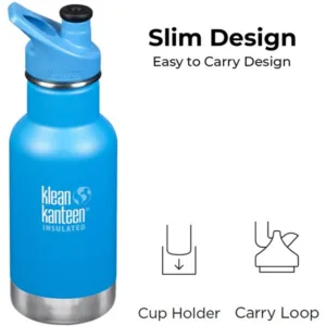 Termos ingust cu capac Sport Kid Classic Klean Kanteen Safari 355 ml