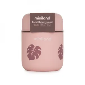 Termos mancare solida Mini Miniland Terra Leaves 280 ml