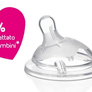 Tetina Chicco Natural Feeling silicon flux mediu 2luni+