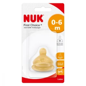 Tetina Nuk First Choice Plus Latex S1 0-6 luni