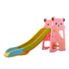 Tobogan Nichiduta Garden Bear Pink 2in1 cu cos de baschet cu trepte late