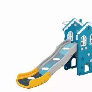 Tobogan Nichiduta Garden Dream Castle Green 2 in 1 cu Protectii laterale inalte
