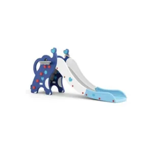 Tobogan Nichiduta Garden Elephant Albastru 2 in 1 cu Trepte late