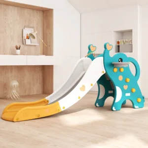 Tobogan Nichiduta Garden Elephant Verde 2 in 1 cu Trepte late