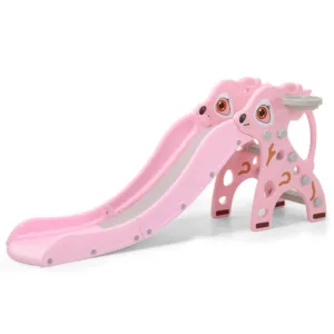 Tobogan Nichiduta Garden Fawn Roz 2in1 cu Protectii laterale