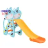 Tobogan Nichiduta Garden Giraffe AlbastruGalben 2 in 1 cu inaltime reglabila