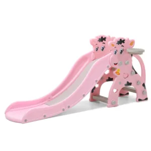 Tobogan Nichiduta Garden Little Calf Roz 2in1 cu Protectii laterale