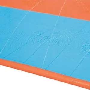 Tobogan de apa cu pista dubla de alunecare 448 cm BlueOrange