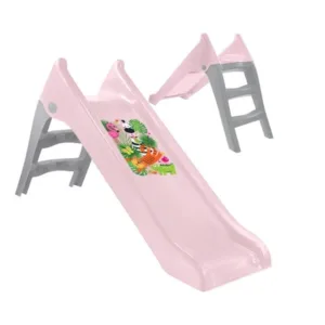 Tobogan pentru copii Mochtoys Pastel Pink cu sistem de atasare furtun apa