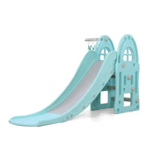 Tobogan pentru copii Nichiduta Garden Happy Kid Blue cu protectii laterale