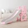 Tobogan pentru copii Nichiduta Garden  Moon and Stars Roz 2in1 pentru interiorexterior cu margini rotunjite