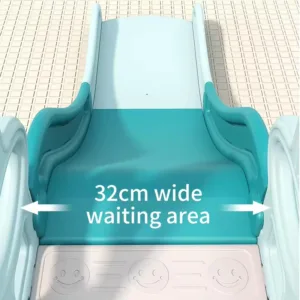 Tobogan pentru copii Nichiduta Garden Tower Blue interiorexterior cu Manere si margini rotunjite