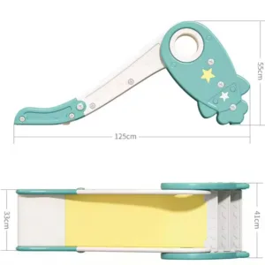 Tobogan pliabil Nichiduta Garden Rocket Star Verde pentru exterior sau interior