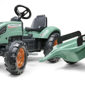 Tractor Falk pentru copii cu remorca Farm Lander verde FK 1054AB