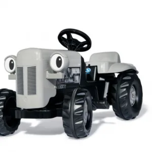 Tractor cu pedale Rolly Kid Little Grey Fergie cu remorca