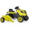 Tractor cu pedale si remorca Smoby Farmer XL verde