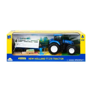 Tractor cu remorca si figurina