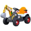 Tractor electric cu cupa pentru copii Nichiduta Digger Scorpion Yellow 12V