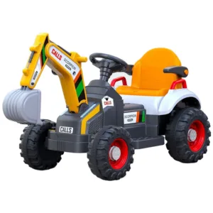Tractor electric cu cupa pentru copii Nichiduta Digger Scorpion Yellow 12V
