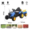 Tractor electric cu remorca Nichiduta Powerful Blue