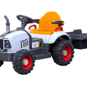 Tractor electric cu remorca pentru copii Nichiduta Digger Scorpion Yellow 12V