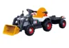 Tractor electric cu remorca si cupa pentru copii Nichiduta Digger Scorpion Yellow 12V