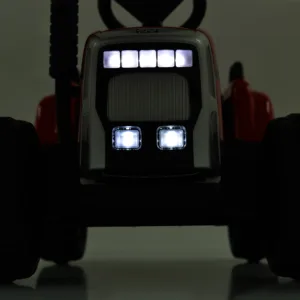 Tractor electric pentru copii 60W Moni Trailer Green cu remorca detasabila