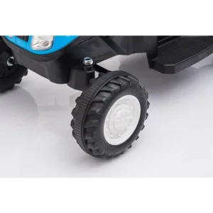 Tractor electric pentru copii Nichiduta 25W New Holland Blue cu remorca detasabila