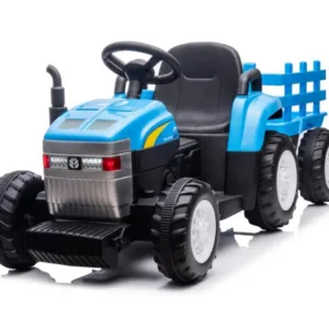 Tractor electric pentru copii Nichiduta New T7 Blue 12V 90W cu telecomanda 2.4G