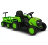 Tractor electric pentru copii Nichiduta Truck Green cu remorca