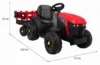 Tractor electric pentru copii Novokids Super Tytan Farmer XXL Rosu cu acumulator