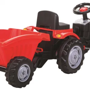 Tractor pentru copii Pilsan Power Red cu remorca