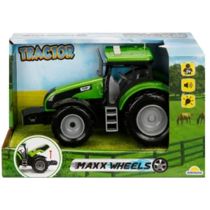 Tractor verde cu lumini si sunete