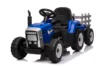 Tractoras electric Kinderauto BJ-611 60W 12V cu remorca si telecomanda  albastra