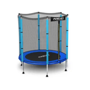 Trambulina de gradina pentru copii 140 cm 4.5ft Neo-Sport Albastru
