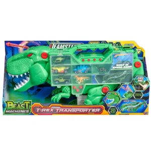 Transportator T-Rex cu masini si figurine