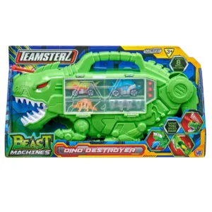 Transportator in forma de dinozaur cu vehicule si figurine