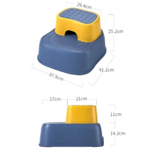 Treapta inaltator 3 in 1 Little Mom Two Step Mist Green cu suprafata antiderapanta