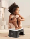 Treapta inaltator pentru baie Step Stool Black  White BabyBjorn