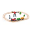 Tren pe baterii cu sine din lemn Hape Cargo Train