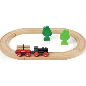 Trenulet forestier cu sina de lemn Brio