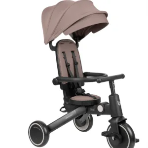 Tricicleta 8in1 pentru copii KikkaBoo Trix 2 Bej ultrapliabila