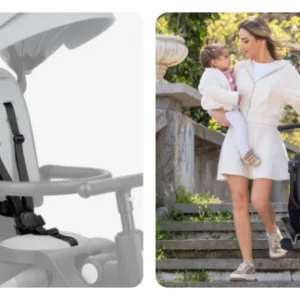 Tricicleta 8in1 pentru copii KikkaBoo Trix 2 Mint ultrapliabila